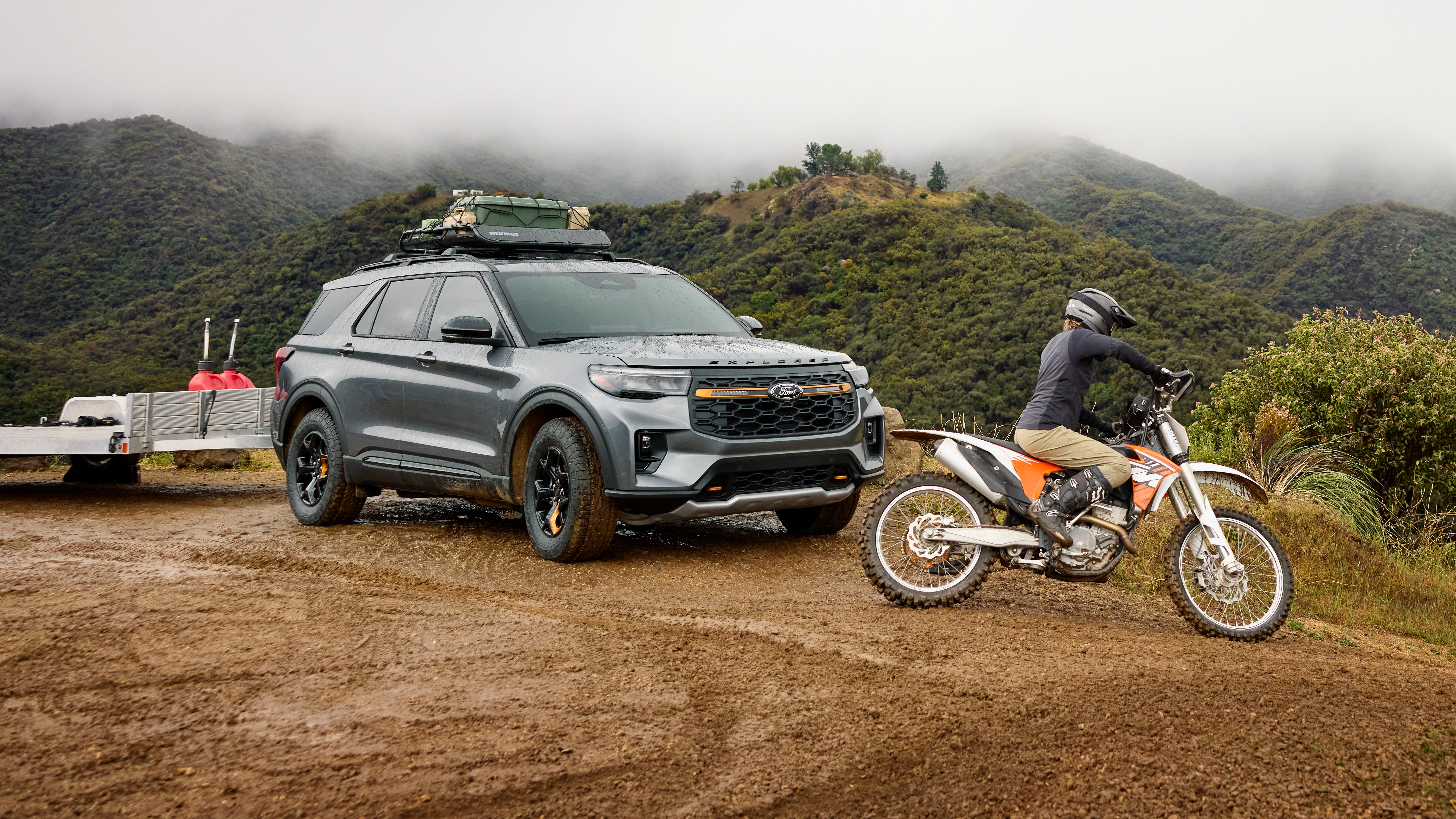 2026 Explorer Tremor shown with optional equipment and available Ford Accessories.